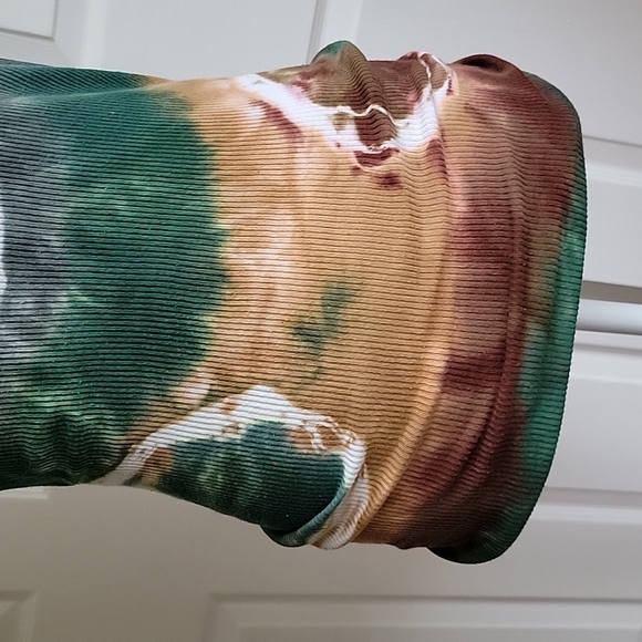 Whimsigoth Earth Tone Autumn Tie Dye Tank Top - Picture 3 of 9